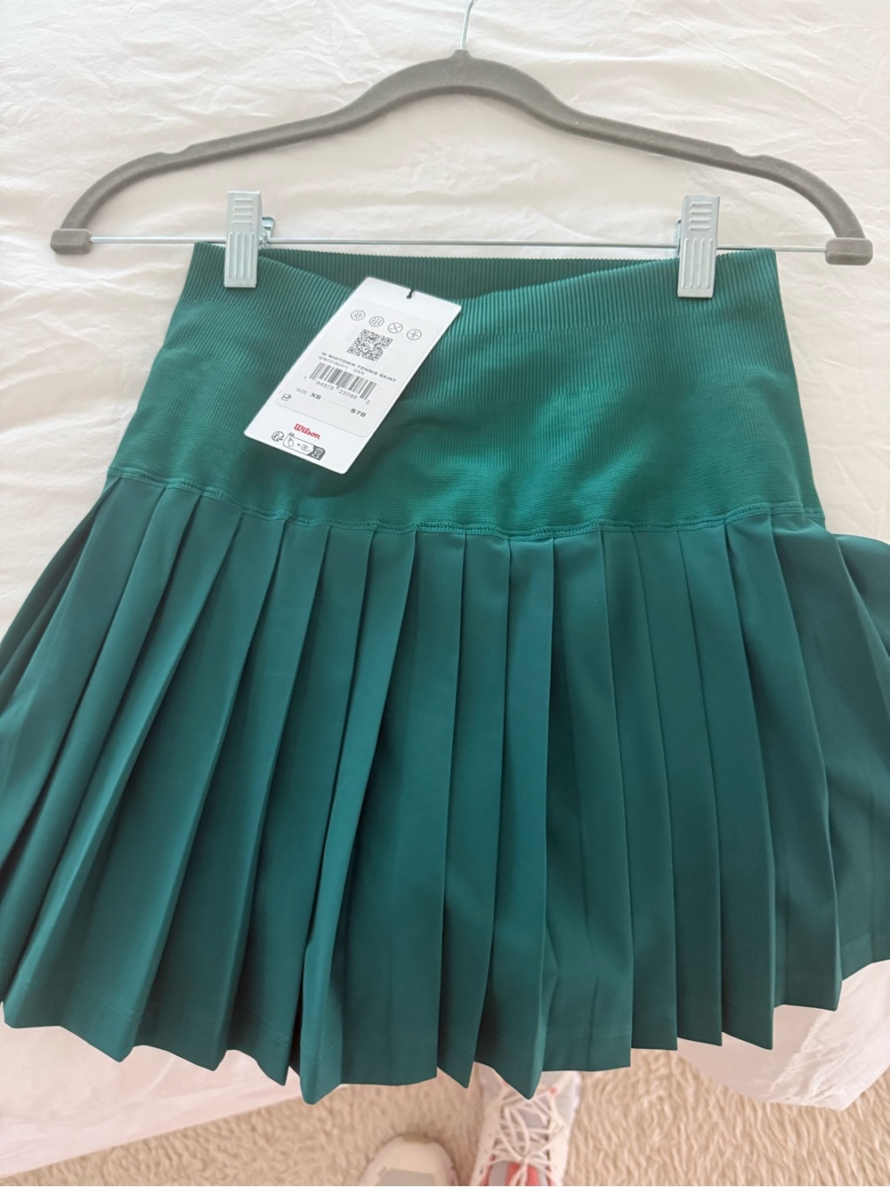 Wilson Midtown Pleated Tennis Golf Skirt NWT XS Emerald Green